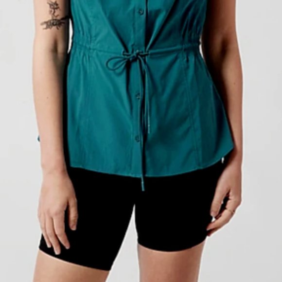 Athleta Levitate Poplin Tank size XS Borealis Green - Picture 3 of 5